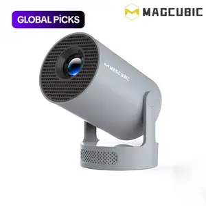Magcubic Hy300pro+ 290 Ansi Android 14 Portable Projector, 0.8:1 Short Projection, Native 1280x720p, WiFi 6, Bluetooth-compatible 5.4, Home Cinema Mini Smart Projector, Wireless Projector