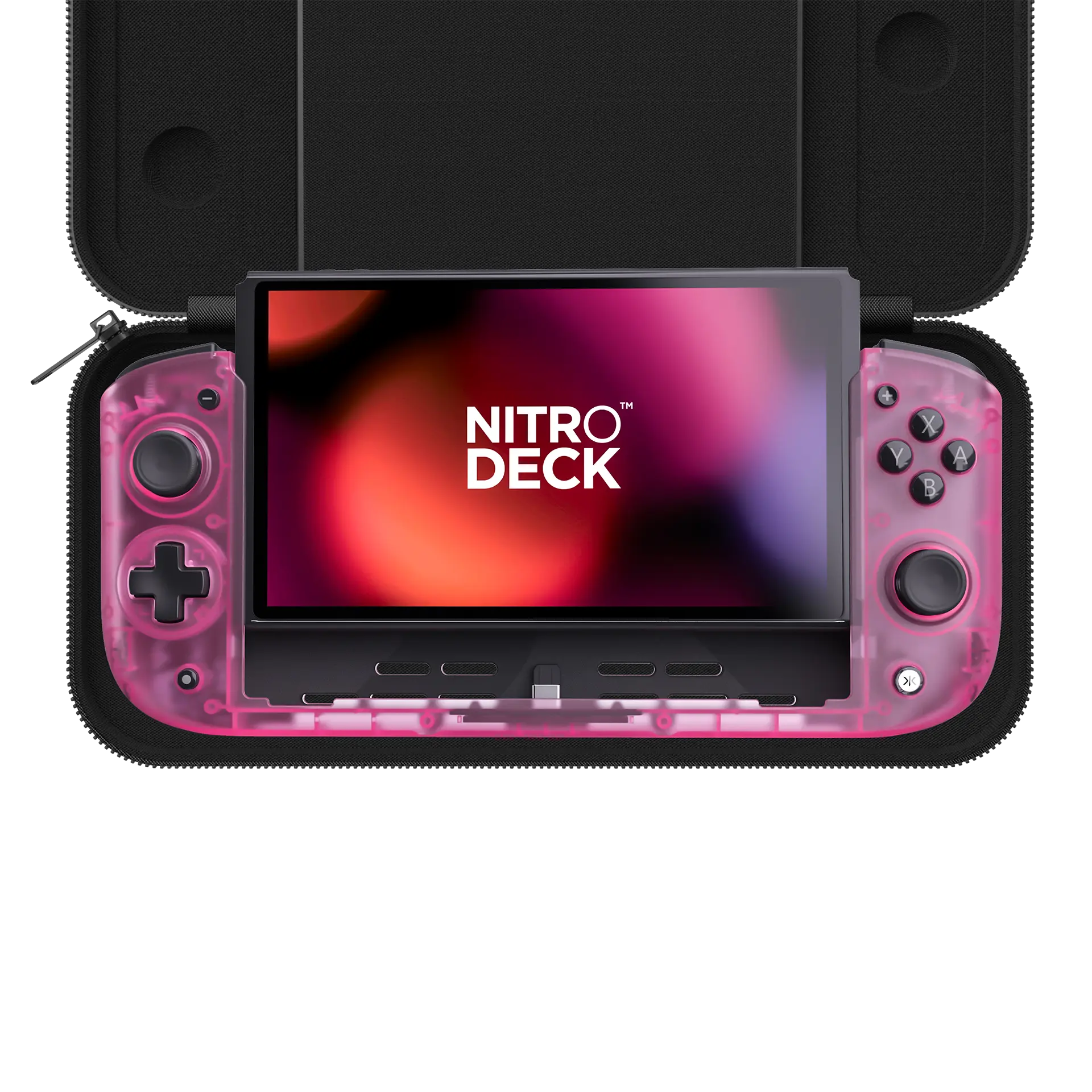Nitro Deck with Carry Case For Switch & OLED Switch - Professional Switch Controller - No Stick Drift - Enhanced Comfort - Low Latency & more!