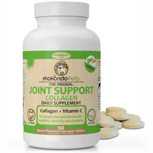 Collagen for Dogs and Cats - Joint Supplement + Vitamin C Support Joint Health with Vitamin C for Enhanced Mobility and Flexibility