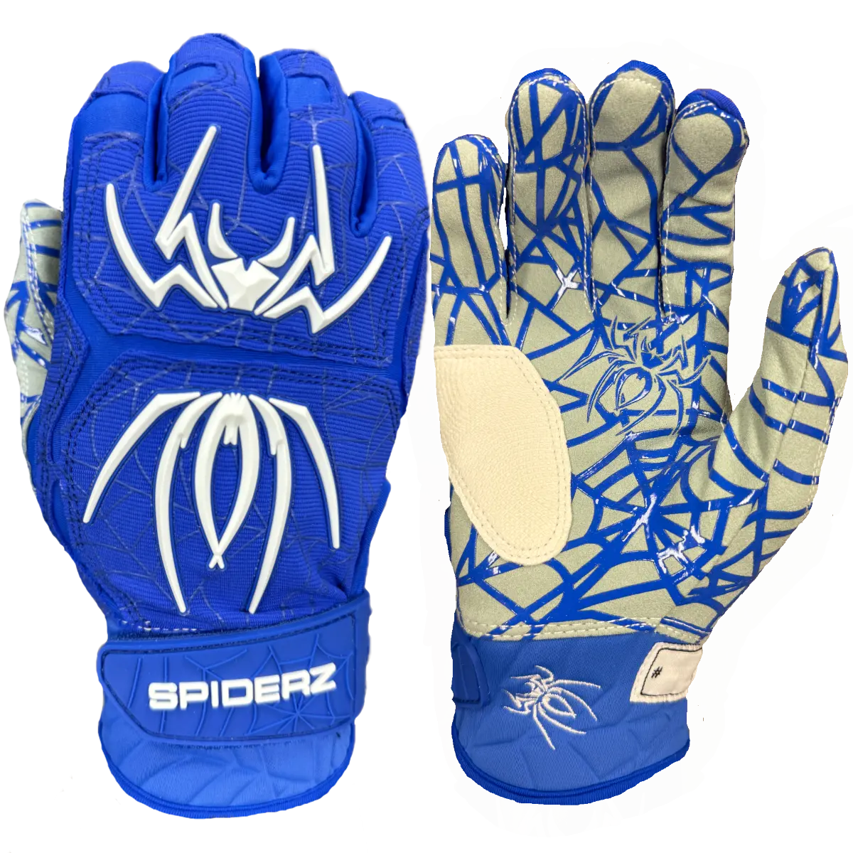 Spiderz HYBRID Batting Gloves - Royal Blue/White Spiderz HYBRID Batting Gloves - Royal Blue/White