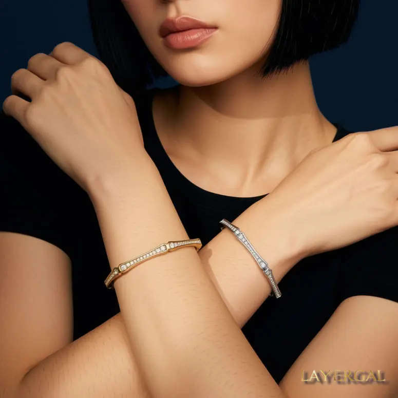 LG116 Bamboo Lumina Bangle hand made fashion jewelery