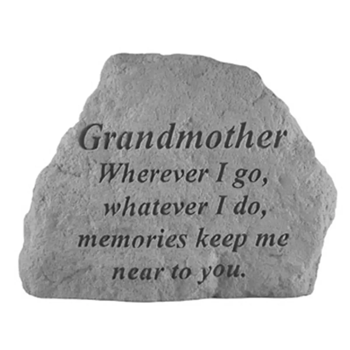 212 MAIN Personalized Outdoor Memorial Hanging Plaque - 6.5x4.75in Kay Berry-Inc. "Grandmother Wherever I Go-Whatever I Do" Sign for Home Decoration, Outdoors, Fences, Walls, Stone, Decorative