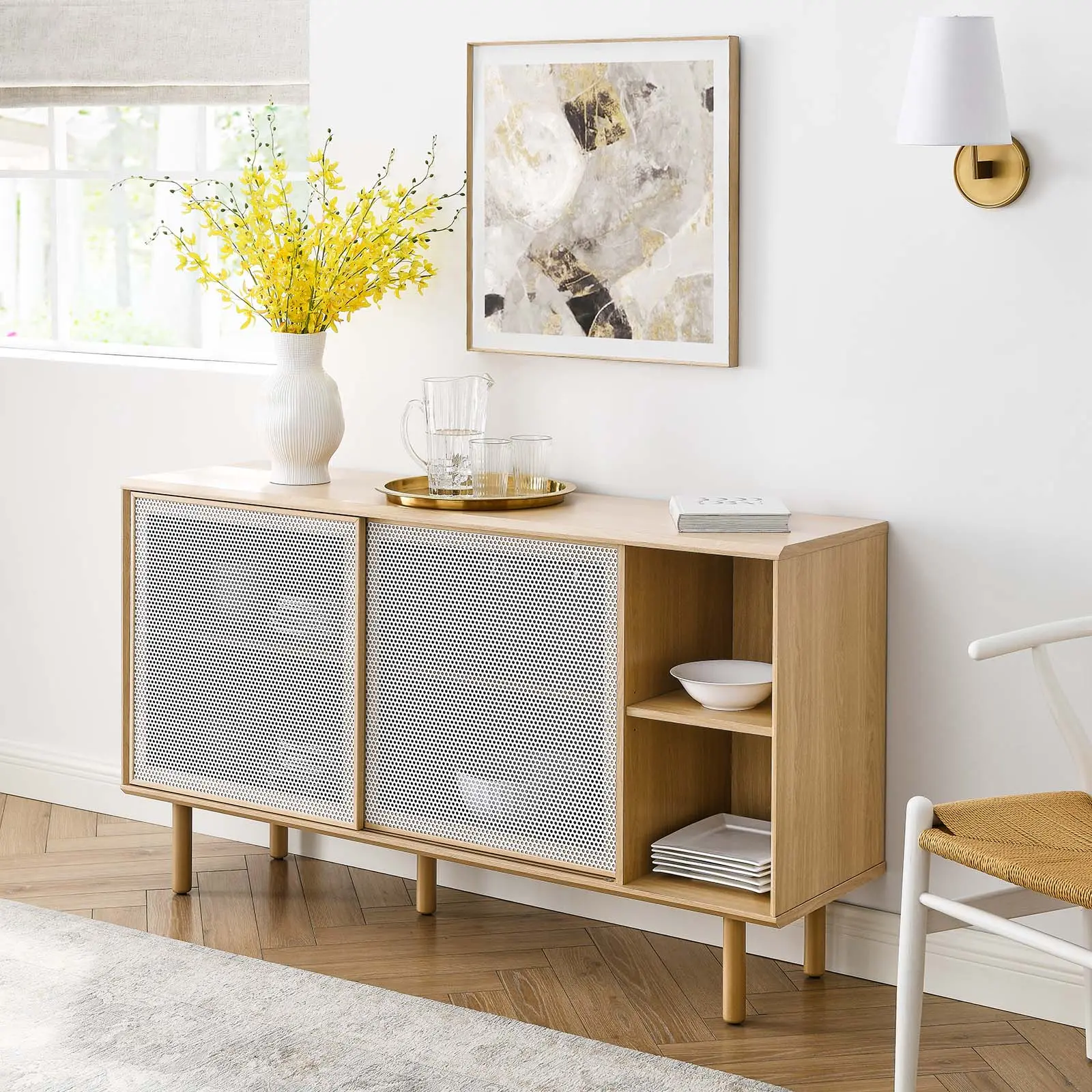 Modway Kurtis 59" Sideboard in Oak