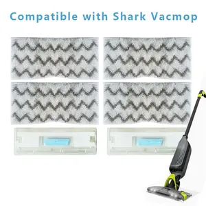 Reusable Mop Pads for Shark VacMop VM252 VM200 VC205 VM250, Mop Head Replacements, Reusable Dry & Wet Mop Pads for Hardwood Floor Cleaning, 6 Pack