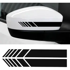 Car Rear View Mirror Stickers Decor DIY Car Body Sticker Side Decal Stripe Decals SUV Vinyl Graphic Black