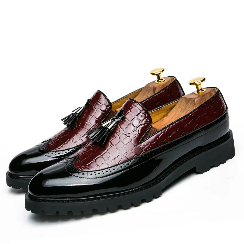 Men's Work loafers, lightweight and easy to wear, business casual shoes, men's leather shoes, and office formal shoes Closed Footwear Boy campingessentials