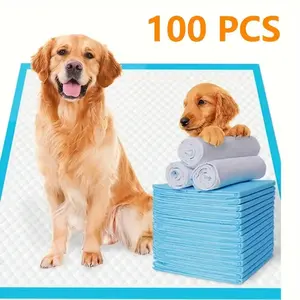 Disposable Dog Pee Pad, 20/40/50/100pcs High Absorbency Leak-proof Dog Toilet Training Pad, Suitable for Dogs and Puppies, Pet Supplies, Puppy Pads