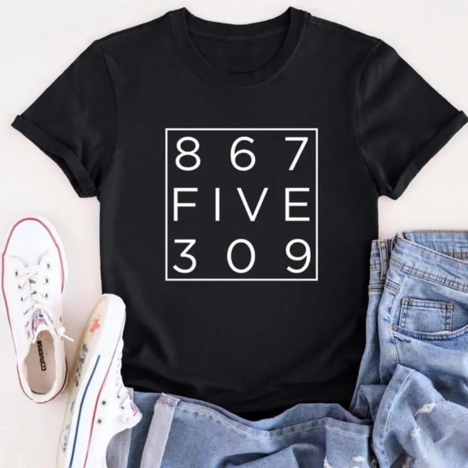 Retro 80's, Funny Music Shirt,Tommy Tutone,Music Lover Shirt,Music Gift,Retro Gift Shirt,Funny Gift Shirt Cotton