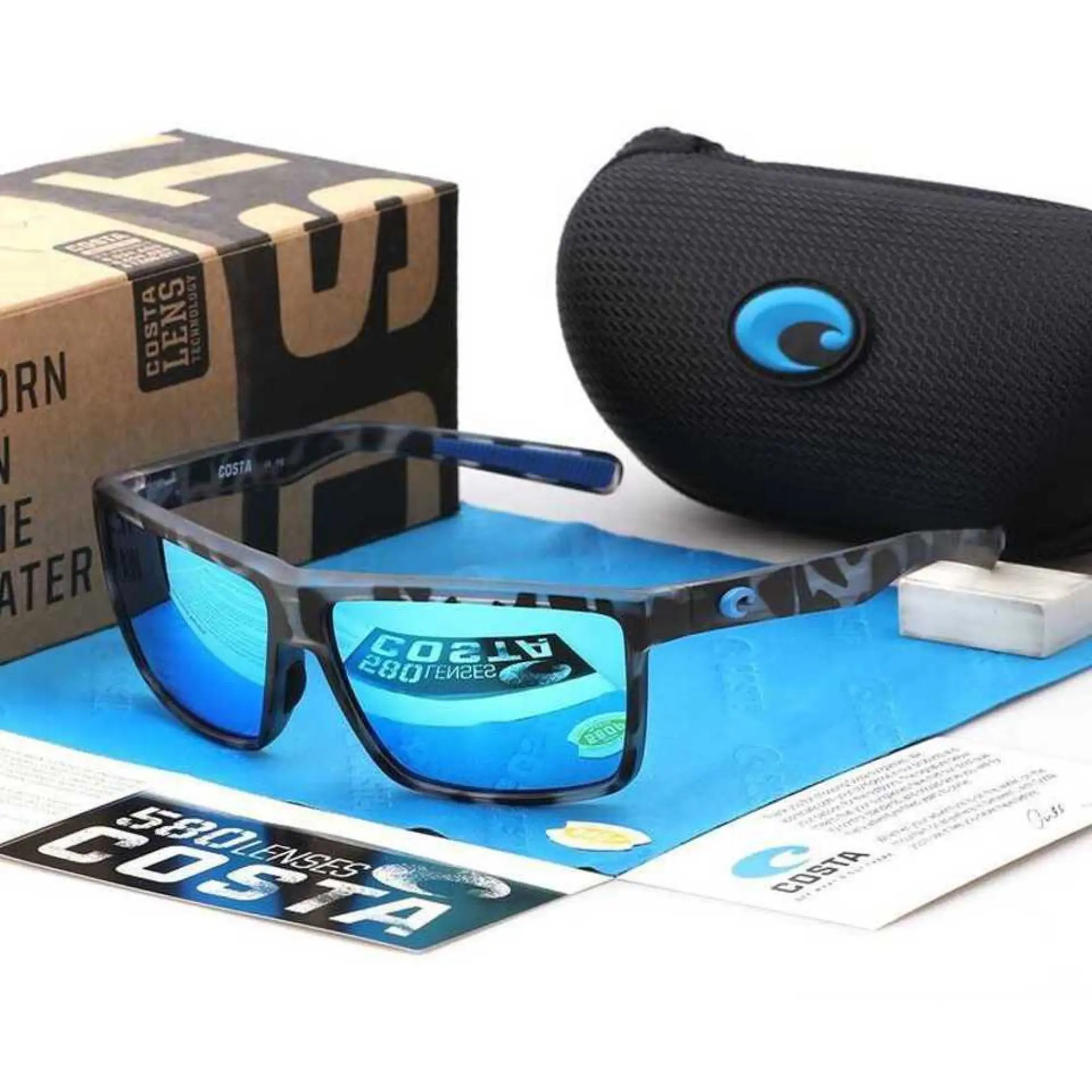 Costaego Pro Men's Sunglasses, Polarized UV400 Protection Eyewear for Beach, Fishing & Travel