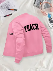Teacher's Coat, Women's Printed Jacket, Fashionable Women's Jacket, Suitable for Casual and Formal Occasions, Durable and Multi-functional Design