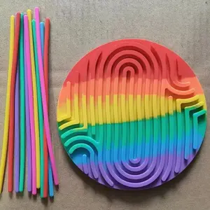Dope Hot Silicone Sensory Activity Board, Dual-Sided Fidget Toy, Stress Relief for Anxiety, Autism, Adhd, Travel Essential, Teen Gift, Sensory Fidget Tool