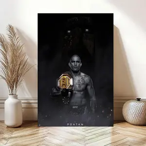 Alex Pereira Poster, Ufc Poster,Brazilian Fighter Poster, Athlete Motivation,Boxing Fighting Wall Art Room Aesthetic Decoration