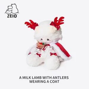 【ZEIO】Christmas exclusive Upgraded antler sheep Lamb doll Cute plush toy Rag Doll Coat
