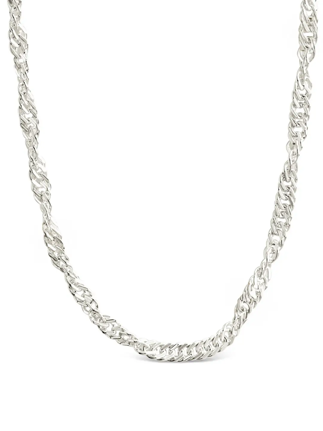 Sterling Silver Janina Delicate Twisted Chain Necklace