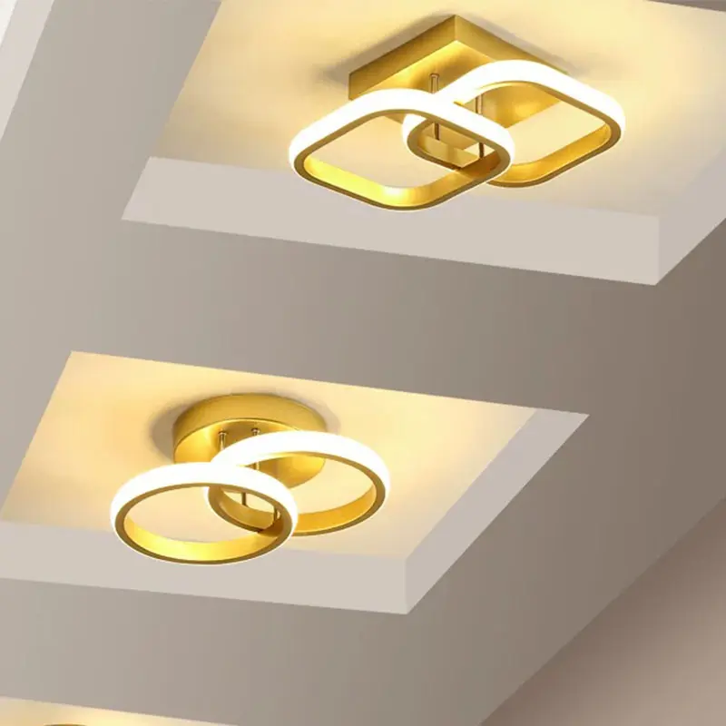 Nordic Simple LED Ceiling Light, Creative Corridor Window Lamp, Three Color Adjustable, Suitable for Hallway Balcony Bedroom Office Shop, Ceiling Light Fixture, Home Decor Lighting, Ceiling Led Lights
