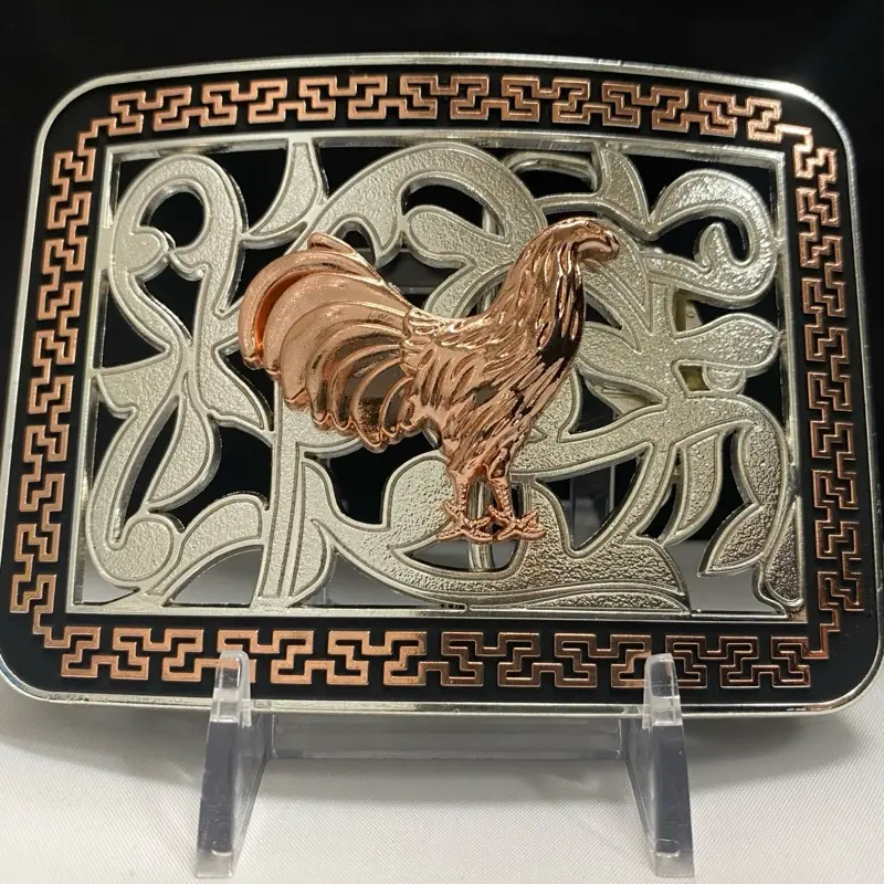 Western Style Rooster Buckle Hebilla Vaquera Gallo