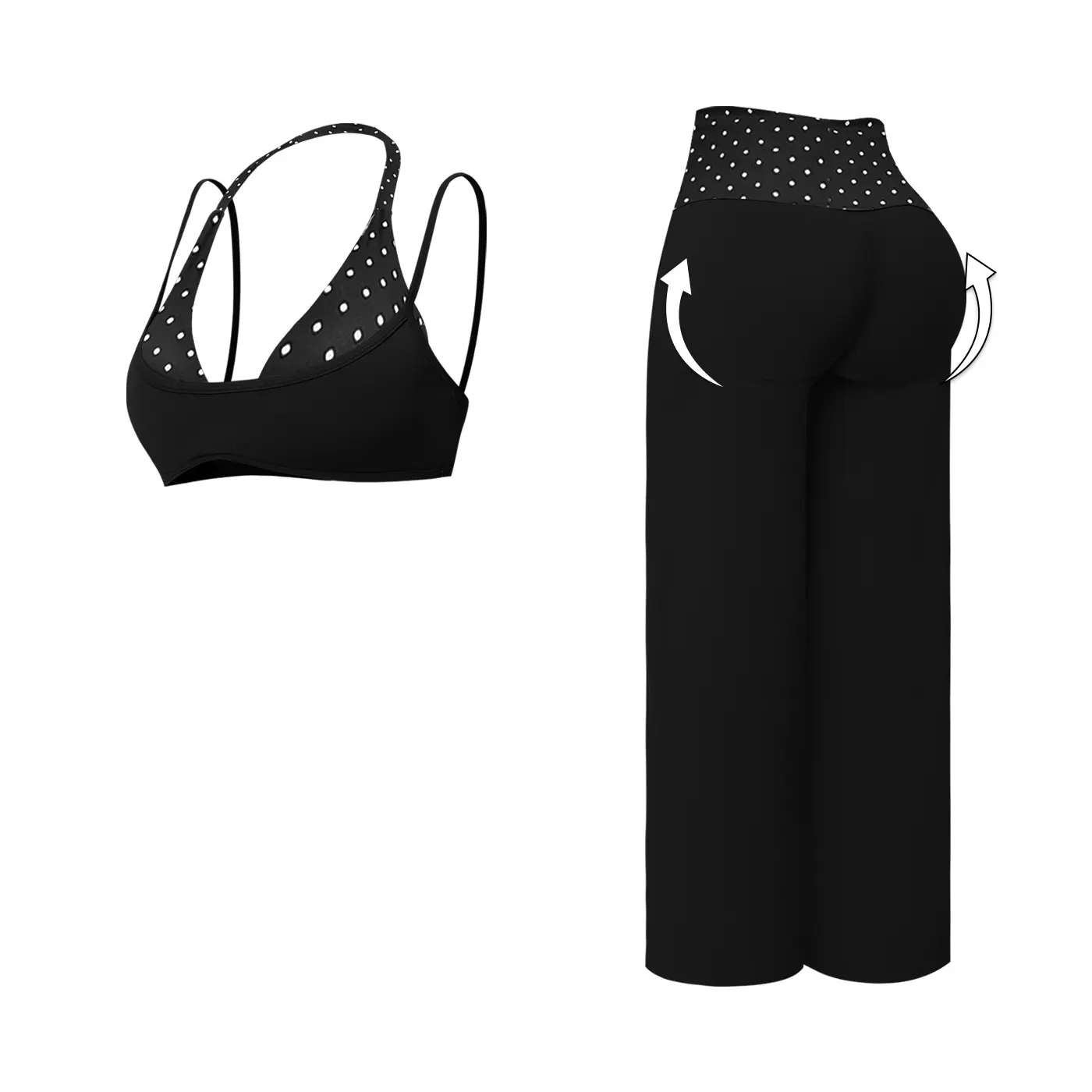 Black and white polka dots