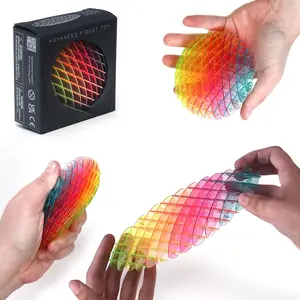 Fidget Worm Toy - Flexible 3D Sensory Slug Figgy Toy for Kids, Teens, and Adults – Stretchy, Quiet, Stress and Anxiety Relief, Focus - For Play, School, Work Gifts, Great For Classroom and Office