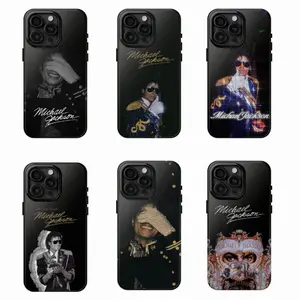 King Of Pop 90's Tough Phone Case, MJ Retro Music Cover, Gift for Fans, Trendy Protective Case Suitable for iPhone 17/16/15/14/13/12/11 Pro Max/Plusand Samsung Galaxy S23-25, shock-absorbing, anti-drop protective case, lightweight, new fashion trend desig
