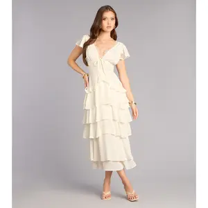 Softly Stolen Moments A-Line Midi Dress