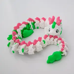 12-Inch 3D Printed Cute Dragon Model, Jointed Fantasy Dragon Ornament, Perfect for Display, Collection, Unique Gift, Birthday, Christmas, Boys Girls