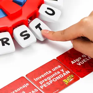 1pc Enough! Spanish Edition Board Game - Fast-Paced Word Matching Party Game, Plastic Material, Mixed Color, Family Fun for Ages 8+