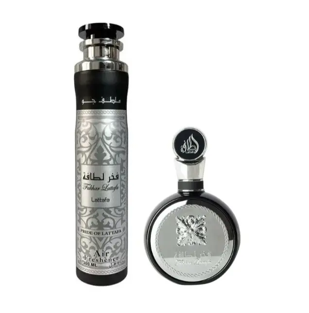 Fakhar Lattafa Men Perfume and Air Freshener Bundle Pack Fragrance Gift, Fresh, Multi-Pack