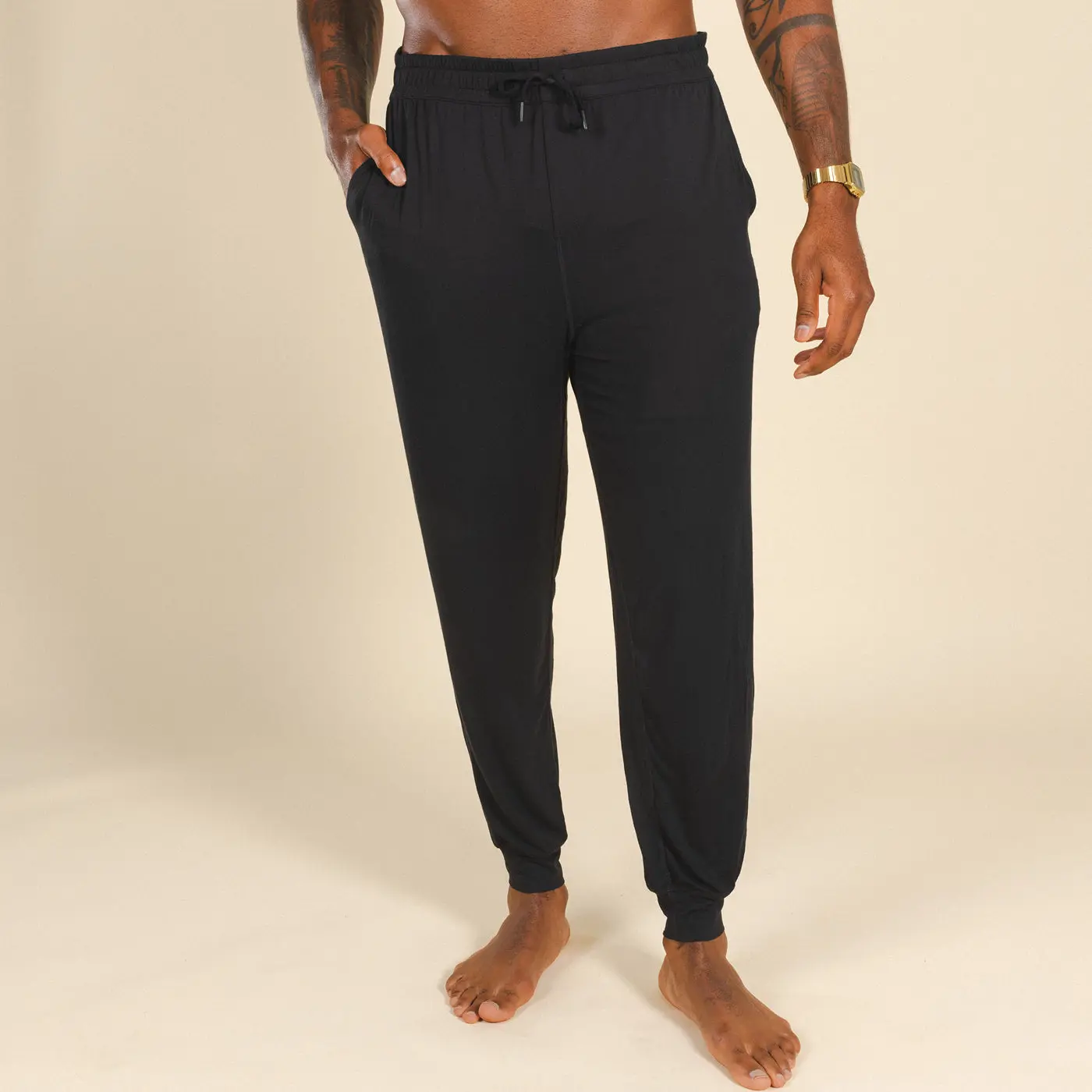 The Threat Level Midnight | Shinesty Black SleepDeep™ Men’s Pajama Joggers