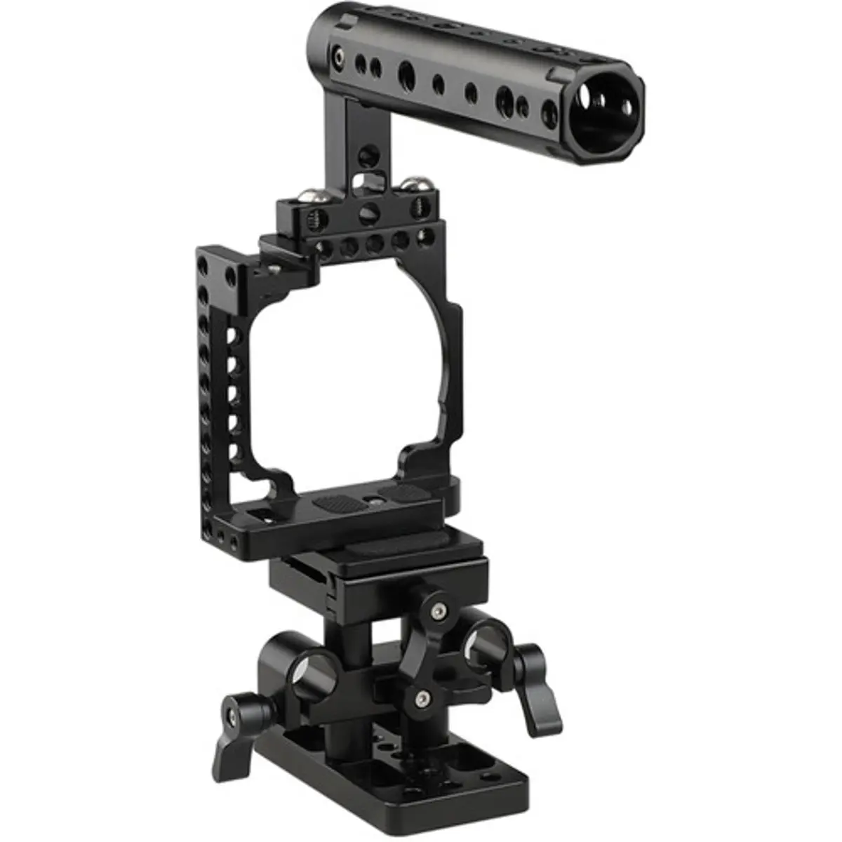 CAMVATE Durable Camera Cage for Sony A6500/A6300/A6000 - 0.5g Lightweight Design, Adjustable Handle, ARCA QR Baseplate, Protector, Mount Accessories, Tripod Compatible