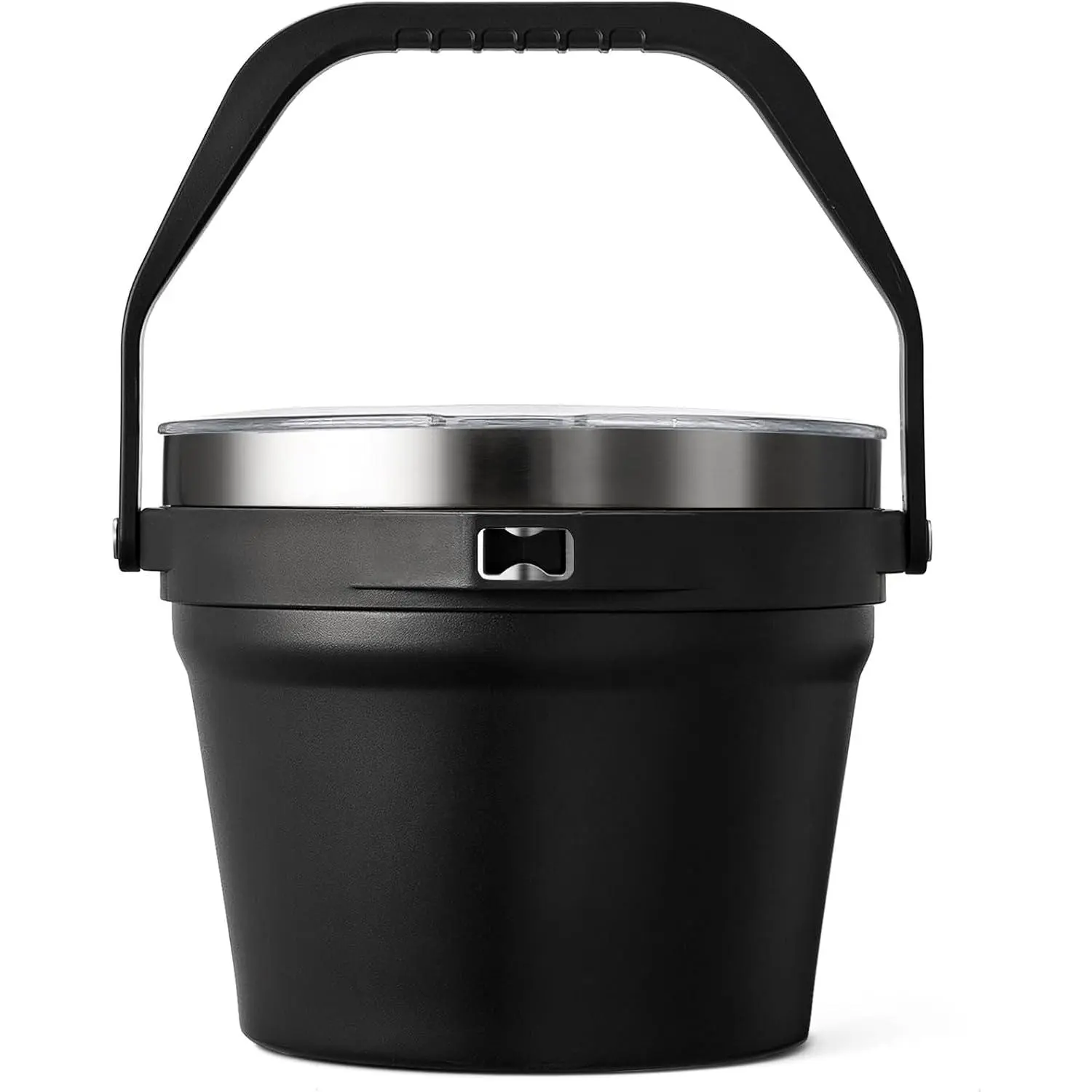 7L Insulated Ice Bucket with Lid,Double Wall Vacuum Stainless Steel Beverage Bucket Keeps Frozen ,Holds 6 Longnecks or 3 Bottles of ,for , Champagne, Large Parties(Black)