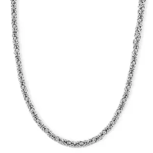 Shop LC Byzantine Chain Necklace in Stainless Steel 19-21 Inches