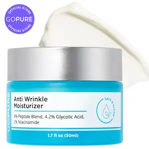 GOPURE Anti Wrinkle Moisturizer - Hydrating Peptide Blend with 4% Glyco-Peptide for Daily Skin Repair & Instant Hydration