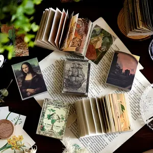 200 Sheets Cute Non Repeating Matchbox Material Paper, Suitable for DIY Crafts, Scrapbooking Supplies, Journaling Supplies, Craft Enthusiasts, Paper Craft, Collage Decoration, Scrapbook Accessories