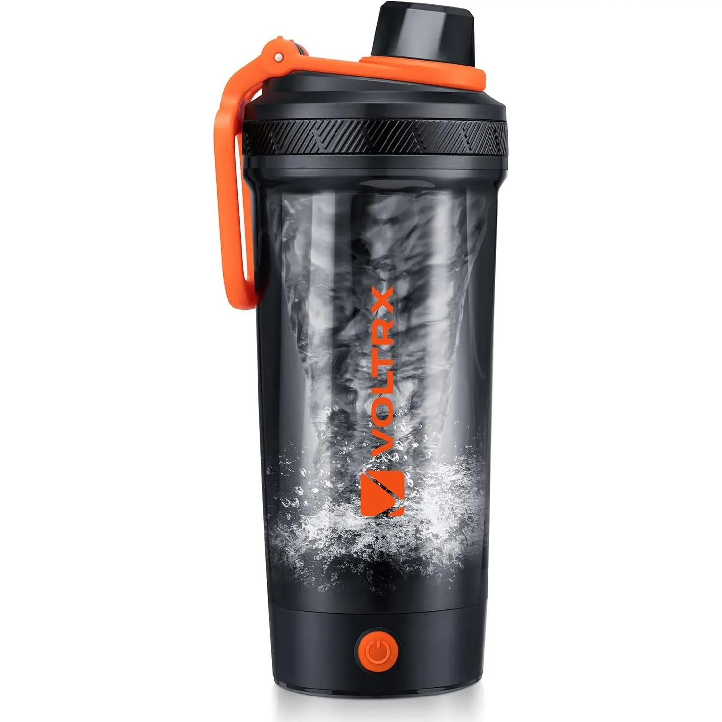 VOLTRX Electric Protein Shaker Bottle - USB Rechargeable Mixer Cup for Shakes and Meal Replacements, BPA-Free Tritan, 24oz