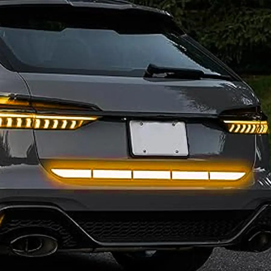Car Rear Bumper Reflective Sticker, Car Rear Bumper Reflective Sticker, Car Rear Bumper Warning Stripes Sticker, Car Exterior Accessories, Decal, Decoration