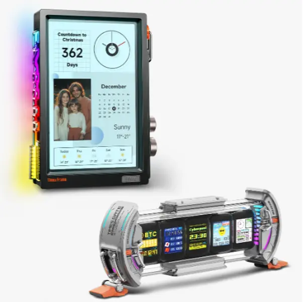 Divoom Times Gate Cyberpunk Gaming Digital Wall Clock with Times Frame 10.1-Inch Smart Desk Display,back to school,back to school haul