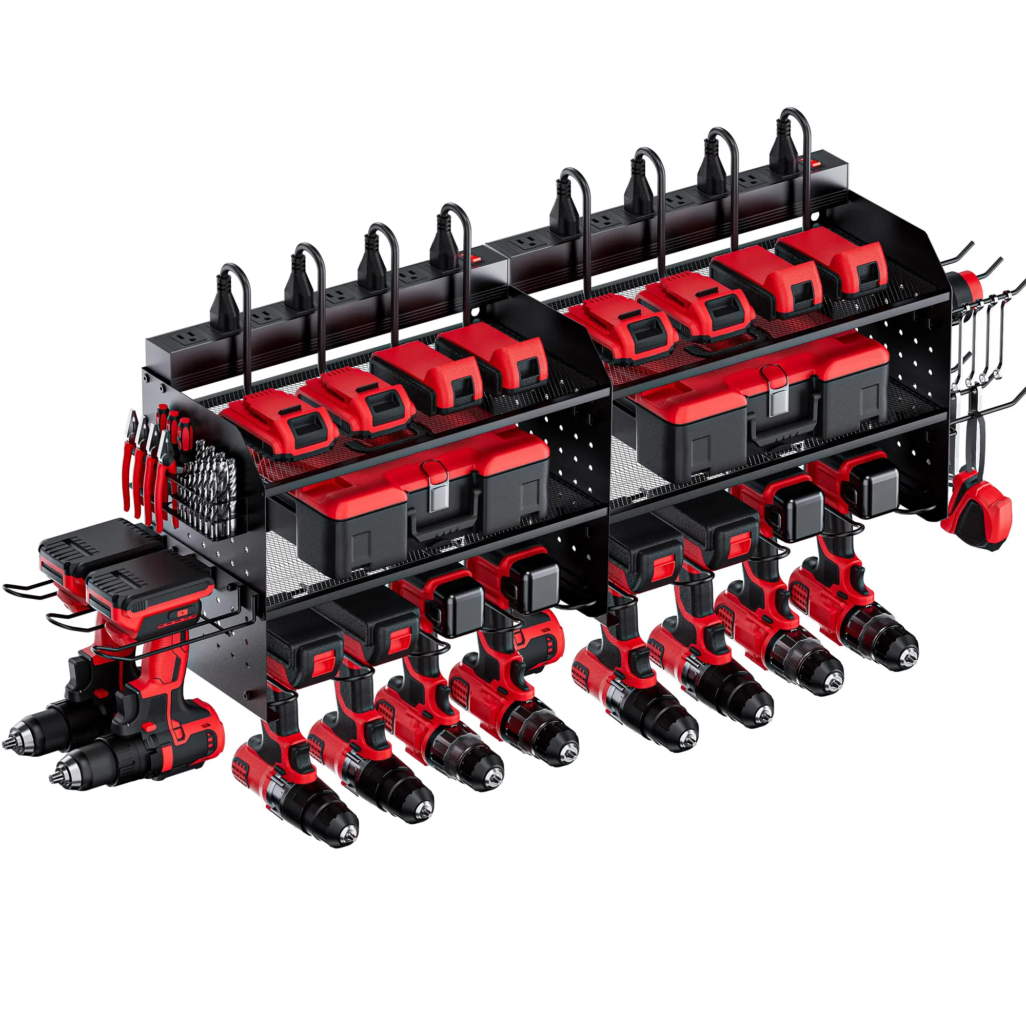 2-in-1(3 Layer black with Charging)