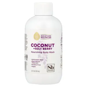 Soapbox Nourishing Body Wash, Coconut + Goji Berry, 3.3 fl oz (97 ml)
