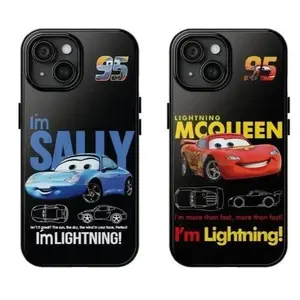 MCQueen & Sally 95 phone Cases For iPhone 12/13/14/15/16/17 Promax Pro Plus and 17 Air ,Perfect for Her/Him fashionable gift