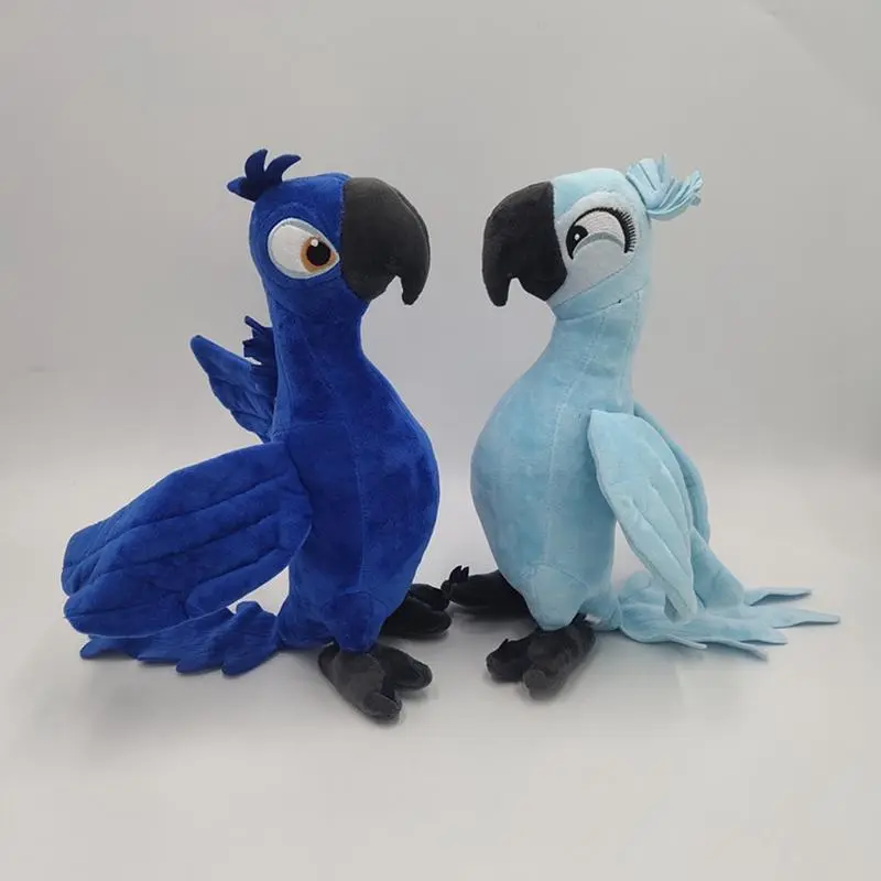 Rio Movie Lifelike Blu-Jewel Parrot Fluffy Stuffed Toy, Sofa Cushion Collectible, Fluffy & Lifelike Stuffed Toys, Ideal Gift for Kids & Adults, Fluffy Stuffed Toys