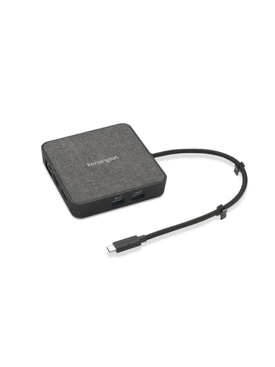 Kensington 100W USB4 Portable Docking Station - 0.35 lbs, 5V/0.9A, Compatible with Thunderbolt 3, AMD Laptops, USB-C 3.2, Type-C HDMI Ports, Up to 100W Power Pass-Through for Hybrid Workers, Office Use