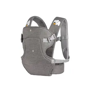 4-in-1 Convertible Ergonomic Baby Carrier - Adjustable for Newborn to Toddler (8-32 lbs), Gray, Registry Essential