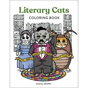 Literary Cats Coloring Book by Andrew Shaffer [Paperback Book]