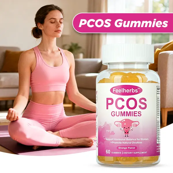 Women's Gluten-Free PCOS Support Chewable Gummy Dietary Supplement for Adults - Hormone Balance, Cycle Support, Ovarian Wellness, Metabolism, Energy, Antioxidant Benefits with Inositol, Folate, Biotin, Essential Vitamins, Non-GMO