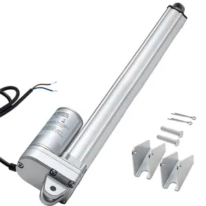 fathersdaygift VEVOR 12V Linear Actuator, 12 Inch IP65 Waterproof Linear Actuator, 675lbs/3000N 0.2/s Motion Actuators with Mounting Bracket for Outdoor Use