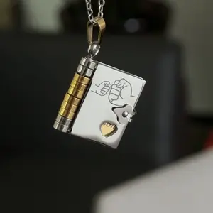 Book Necklace for Grandson Book Necklace for Grandson