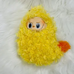 Labubu Tempura Shrimp Plush Costume Handmade Fluffy Outfit with Tail for Fans of Labubu Unique Style