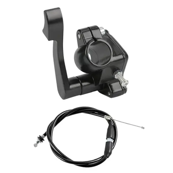 7/8 22mm Thumb Throttle Housing with Throttle Cable Handle Assembly for ATV Quad Buggy Go Kart Four Wheeler Drift Trike TaoTao Kazuma Sunl Bull Coolsport Polaris Can AM 50cc 70cc 110cc 125cc 250cc