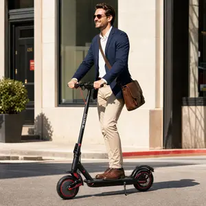 foldable electric This 500W peak foldable electric scooter is ideal for daily urban commuting. Powered by a 36V 10Ah battery, it offers a max range of up to 35km, with a top speed of 30km/h and three‑speed settings (10/20/30km/h). Smart
