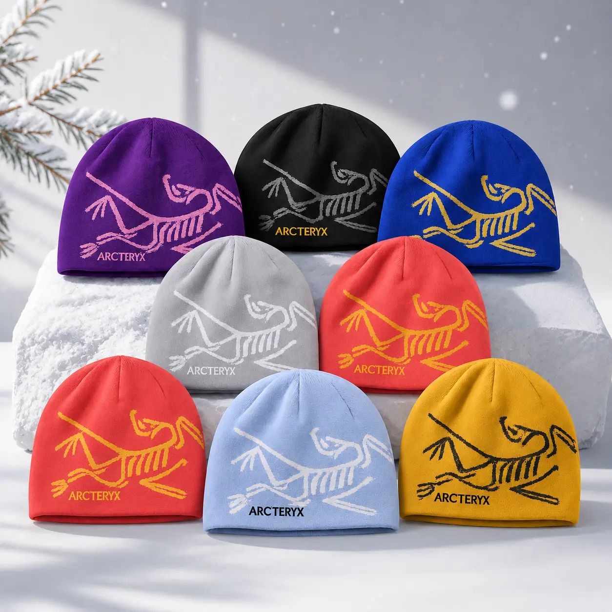 Arc'teryx Knit Beanie – Premium Bird Logo, Warm Stretch Winter Hat for Ski, Hiking & Everyday Wear #Beanie #Outdoor #WinterHat
